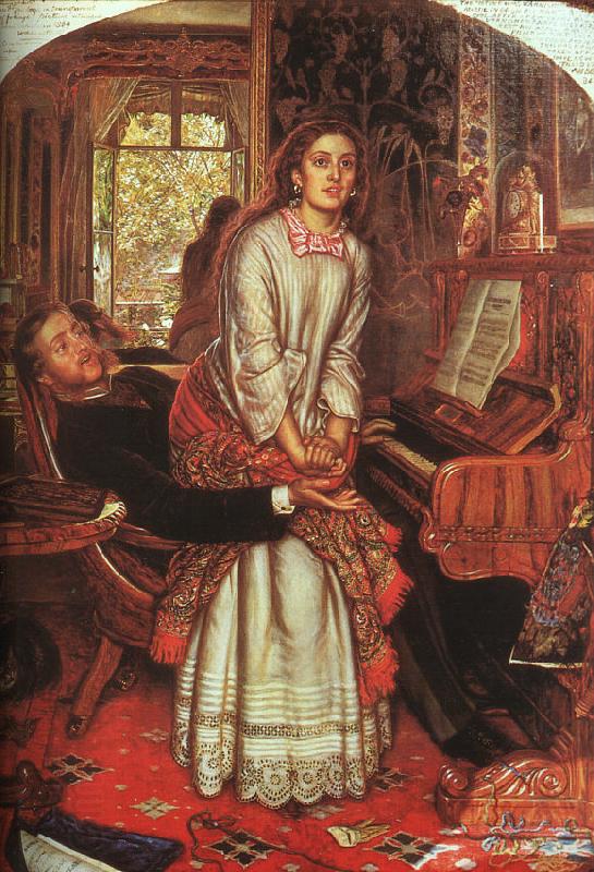 William Holman Hunt The Awakening Conscience oil painting picture